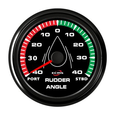 China Vessels Black 85 Mm 0-190 Ohm Boat Gauges Rudder Angle Meter Indicator for sale