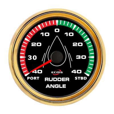 China Ships Black 85mm Rudder 0-190Ohm Angle Meter Gauge For Boat Gauges for sale