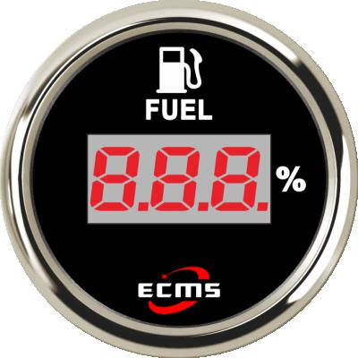 China Ships 52mm White Fuel Tank 0-190Ohm Gauge Digital Boat Indicators Oil for sale