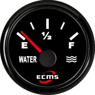 China White Ships 52mm 0-190Ohm Water Tank Gauge Boat Indicators Water Level Indicator Gauge for sale