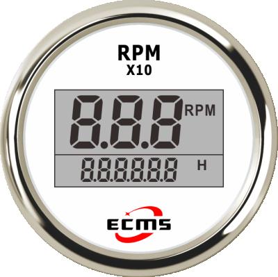 China White 52mm Ships 9990 Rpm Meter Digital RPM MeterTachometer For Diesel Engine for sale