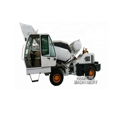 China 1.5CBM TRUCK CAPACITY MINI CONCRETE LOADING CONCRETE INDUSTRY SELF MIXING TYPE FEEDING CONCRETE MIXER MACHINE for sale