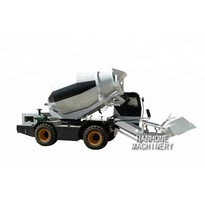 China Construction Industry DIESEL TYPE CONCRETE MIXER MACHINES 2.5CBM MOBILE SELF LOADING CONCRETE MIXER WITH FREE SPARE PARTS for sale