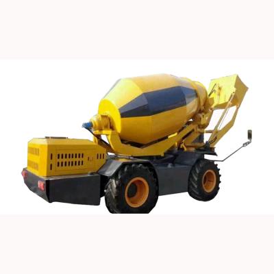 China Concrete Equipment Mini Self Loading Cement Mixer On Wheels 2300 L for sale