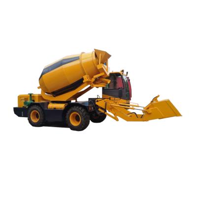 China 2021 Construction Industry HOT SALE IN KENYA MOBILE 4.0M3 SELF LOADING CONCRETE MIXER WITH 150HP DIESEL ENGINE for sale