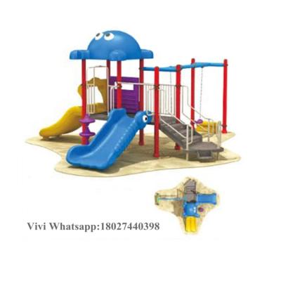 China Morden Guangzhou Kids Outdoor Playground Equipment Modern Playground Set Lovely Slide Equipment For Kids for sale