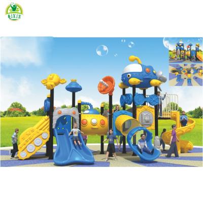 China Customizable Plastic Outdoor Playground Equipment Plastic Playground Slides For Kids for sale