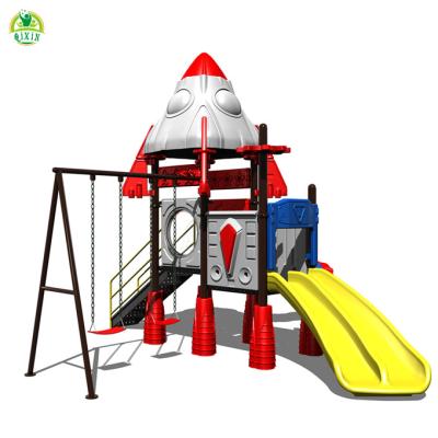 China Kindergarten Playground Outdoor Preschool Equipment Playground Set Spaceship Fun Playground for sale