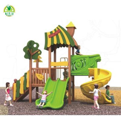 China Popular Wooden Outdoor Wooden Playground Kids Outdoor Public Park Backyard Playground Slide Equipment for sale