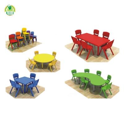 China Modern Children Furniture Plastic Kids Chair And Table Parts Supplies For Kindergarten for sale