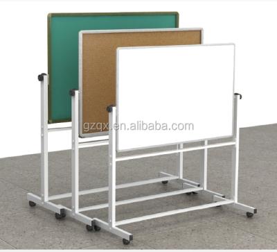 China Aluminum Alloy Frame Guangzhou Factory Direct Cheap Finishes Baking Steel Board and Magnetic Blackboard, Siding Blackboard, Simple Portable Blackboard QX-207D for sale