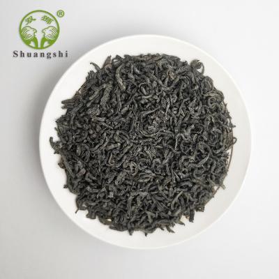 China Hubei shuangshi tea factory Chunmee green tea 41022 Africa Moroccan 5A loose mint tea for sale