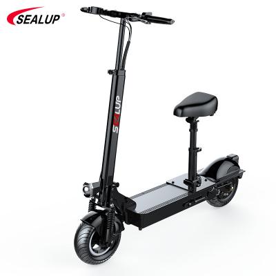 China SEALUP UNISEX Q9 ELECTRIC SCOOTER FOR ADULTS WITH 400W MOTOR UP TO 30MPH and 45” SCOOTER SOLID MILES-8 TIRES WITH SEAT and DUAL BRAKING for sale