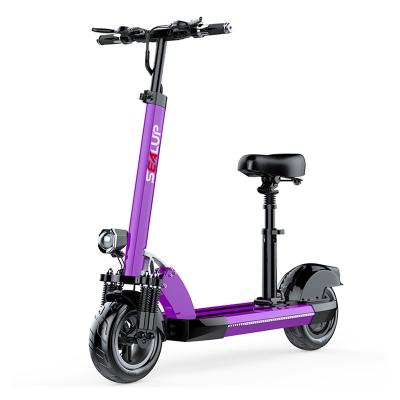 China 2021 48v unisex 500w 10 inch fat tire 2 wheel adult foldable electric scooter for sale for sale