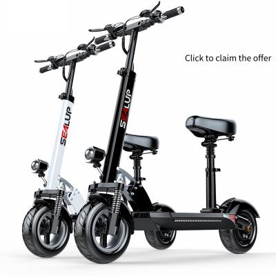 China SEALUP Unisex Electric Scooter Up to 40miles Long Range 500W Motor Max Speed ​​50km/h Powerful for sale