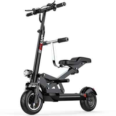 China Newest Parent-child Scooter 500W 48V18Ah Unisex Folding Electric Scooter Q13 for sale