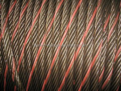 China Rope 6x19 iws fc steel wire rope for sale