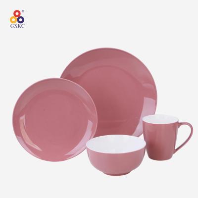 China Viable High Quality Fancy Ceramic 4 Person Dinner Set Dinnerware Set for sale