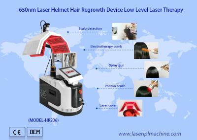 China 650 Nm Diode Laser Hair Growth Machine Low Level Hair Therapy Analyser for sale