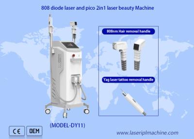 China Máquina 500w 1600w da remoção do cabelo do diodo láser de 808 nanômetro Yag para a cara e o corpo à venda