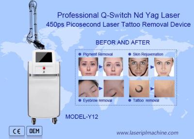 China 755nm professionelle Nd Yag Picosecond Laser Tattoo Entfernung Maschine zu verkaufen