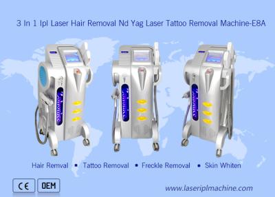 China Salon Gebruik Professionele Nd Yag Tattoo Freckle Removal 3 in1 Haarverwijdering Ipl OPT Laser Device Te koop