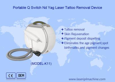 중국 휴대용 Q 스위치 Nd Yag 레이저 기계 색소 제거 판매용