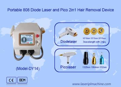 China 2 in 1 Pico Laser Diode Haarentfernung und Picosecond Laser Tattoo Entfernung Maschine zu verkaufen