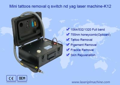 China Mini-Portable Q-Switched ND YAG Laser Entfernen von Tattoo Pigment Entfernung Maschine zu verkaufen