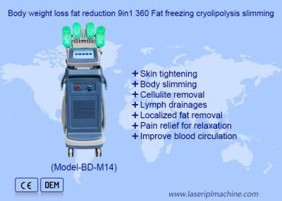 China Body weight loss fat reduction 9in1 360 Fat freezing cryolipolysis slimming for sale