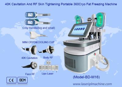 중국 40K 캐비테이션과 RF 피부 강화 휴대용 360Cryo 지방 냉동 기계 판매용