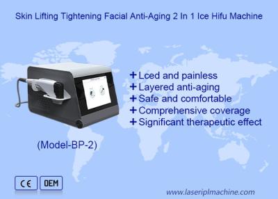 China Haut-Lifting-Spannung Gesichts Anti-Aging 2 in 1 Eis-Hifu-Maschine zu verkaufen