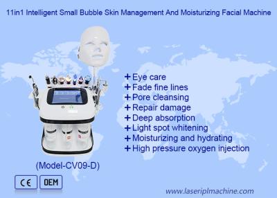 China Face Lifting Moisturizing Facial Oxygen Bubble RF Hydro Microdermabrasion LED Facial Machine for sale