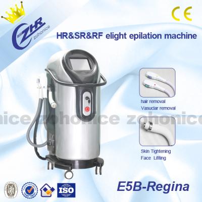 China 3in1 E-luz IPL RF para o removedor facial do tratamento/cabelo com os dois punhos do IPL à venda