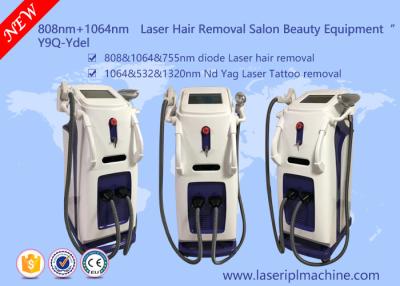 China Máquina de eliminación de vello con láser de diodo de 808nm Q Switch Nd Yag Laser Tattoo Removal en venta