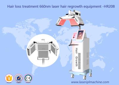 中国 660nmダイオードの毛の成長機械レーザー療法機械HR208 1年の保証 販売のため