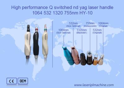 China 1064 532 1320 755nm Hautverjüngung Q Wechselnd Nd Yag Lasergriff zu verkaufen