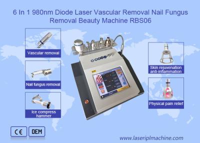 China 6 In 1 980nm Diode Laser Vascular Removal Machine for sale