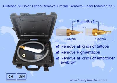 Cina Valigetta Cassa 3 Lunghezza d'onda 1064nm Nd Yag Tattoo Removal Machine in vendita