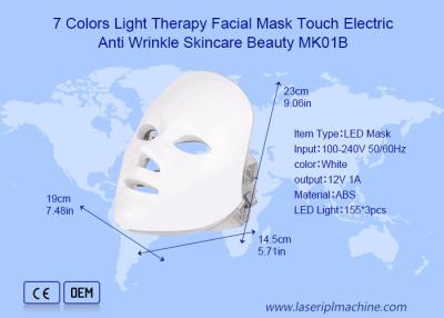 China 7 cores Pdt Led Light Therapy Máscara facial para cuidados da pele Anti-rugas à venda