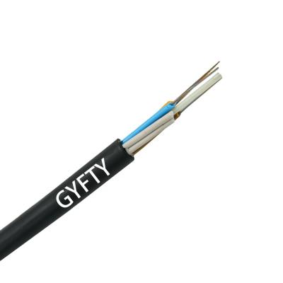 China Telecommunication Outdoor Single Mode G652D FRP Core Carrier 12 24 48 96 Core Optical Fiber Cable GYFTY Fiber Optic Core Carrier for sale