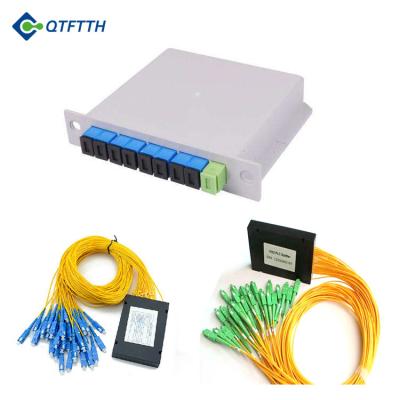 China FTTH FTTB FTTX Network FTTH Fiber Optic Connector 1*2 1*4 1*8 1*16 1*32 1*64 PLC Fiber Optic Splitter for sale