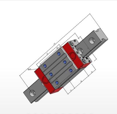 China Automatic System Original Schneeberger Roller Linear Guide Rail With Slider MRE25 MRE35 for sale