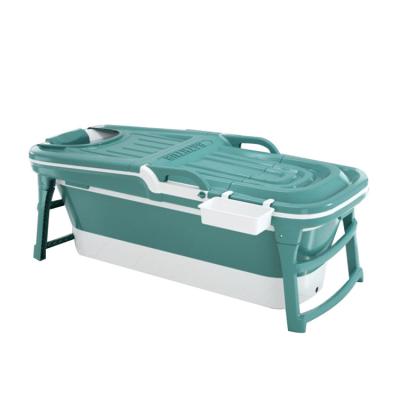 China Freestanding Version 150CM Large Freestanding Home Luxury Plastic Portable Folding Bathtub For Adults for sale