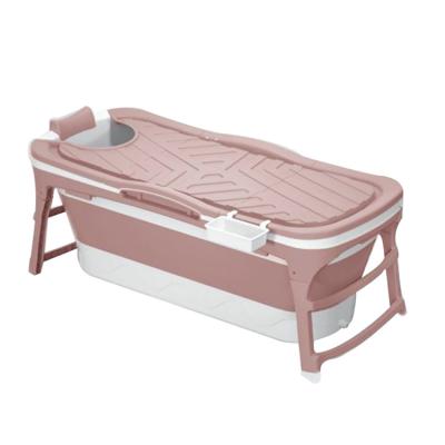 China 143CM Independent And Firm Safe Supplies Sustainable Large Bathing Foldable Bathtubs For Adults Portable for sale