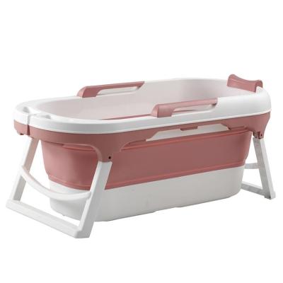 China New Style Cheap 1.4M Freestanding Freestanding Bathroom Portable Foldable Adult Plastic Bathtub for sale