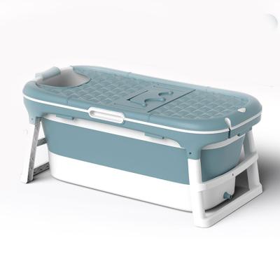 China Household Private Bathroom 1.4M Winter Free Bath To Keep Warm Portable Folding Adult Bath Plastic Tub for sale