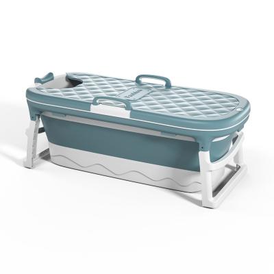 China 1.38M Contemporary Large Freestanding Adult Grade Portable Foldable Plastic Adult Bathtub for sale