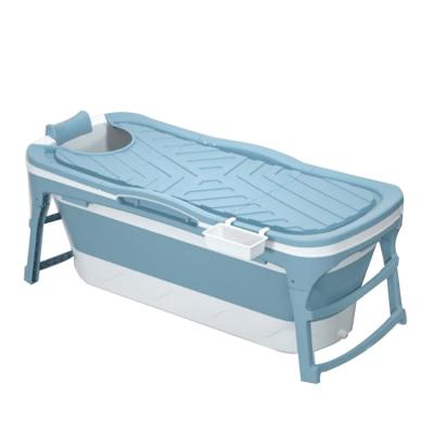 China Large 1280CM Sustainable Winter Bathing Household Bathroom Freestanding Plastic Folding Portable Bathtub For Adults for sale