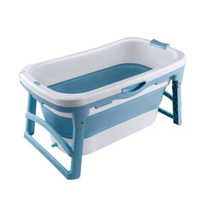 China New 1.1M Freestanding Bathroom Folding Freestanding Bucket Barrel Portable Plastic Foldable Tub For Adult for sale